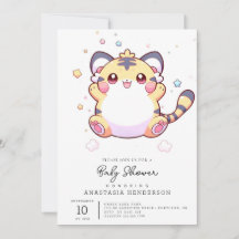 Chá de fraldas Whimsical Tiger