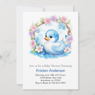 Convites Chá de fraldas Whimsical Watercolor