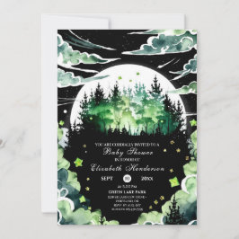 Convites Chá de fraldas Whimsical Woodland