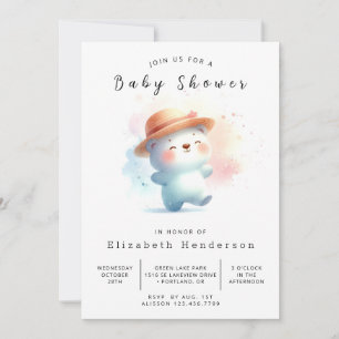 Convites Chá de fraldas Whimsy Online Bear