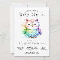 Chá de fraldas Whimsy Printable Owl
