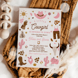 Convites Chá de fraldas Wild West Rodeo Ranch