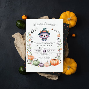 Convites Chá de Garota de Fora do Halloween