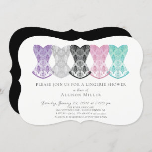 Convites Chá de Lingerie Lacy Corsets