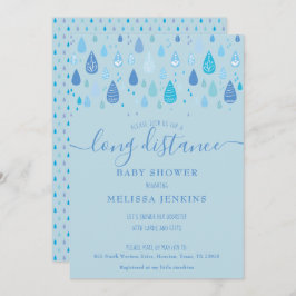 Convites Chá de longa distância / borrifador por e-mail