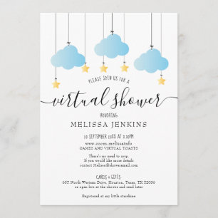 Convites Chá de Longa Distância Online Virtual por Email