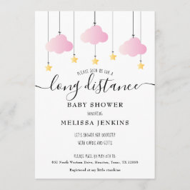 Convites Chá de longa distância | Sprinkle Por Mala Rosa