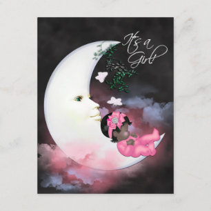 Convites Chá de Menina Americana Rosa