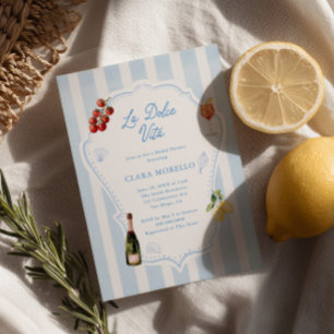 Convites Chá de Noiva Amalfi Dolce Vita
