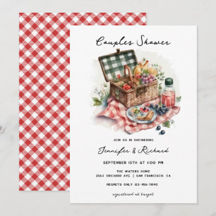 Convites Chá de Noiva ao Ar Livre    Chá de Casal Rústico