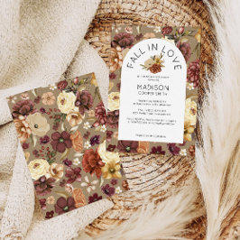 Convites Chá de Noiva Aquarela Floral Enamorada