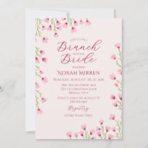 Chá de Noiva Brunch de Flores Silvestres Rosa Româ