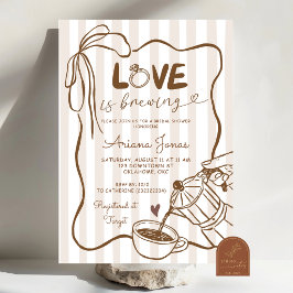 Convites Chá de Noiva Café Amor Caprichoso