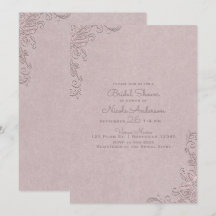 Chá de Noiva Canto Rosa Rústico Elegante Vintage