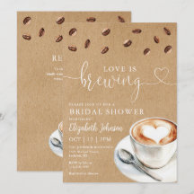 Chá de Noiva Código QR do Café Love Is Brewing