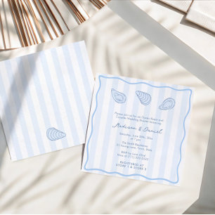 Convites Chá de Noiva Coed Moderno de Ostra Assado Escrito 