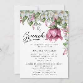 Convites Chá de Noiva com Aquarela Floral