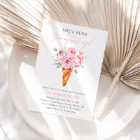 Chá de Noiva com Sorvete Floral Rosa