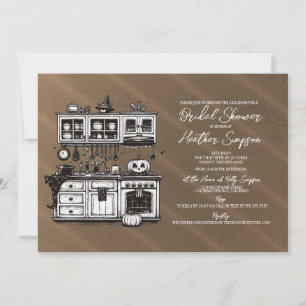Convites Chá de Noiva da Cozinha Assustadora