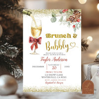 Chá de Noiva de Brunch de Inverno e Champanhe Espu