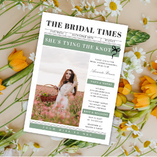 Convites Chá de Noiva de Casamento no Jornal Única Diversão