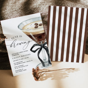 Convites Chá de Noiva de Love Is Brewing Espresso Martini