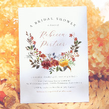 Chá de Noiva Elegante de Flor Silvestre Boho Flora