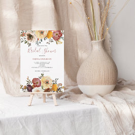 Convites Chá de Noiva Elegante Floral Aquarela