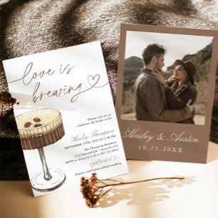 Convites Chá de Noiva Espresso Martini O Amor Está Fermenta