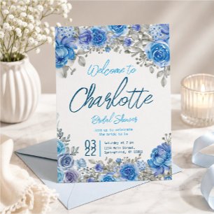 Convites Chá de Noiva Floral Aquarela Pintada à Mão