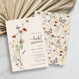 Convites Chá de Noiva Floral Boho Elegante