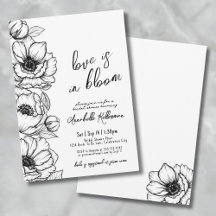 Chá de Noiva Floral Desenhado à Mão Caprichoso