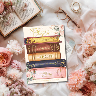 Convites Chá de Noiva Floral do Livro de Histórias O Próxim