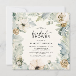 Convites Chá de Noiva Floral Elegante