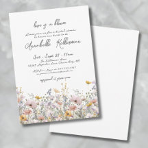 Chá de Noiva Floral Elegante de Flores Silvestres