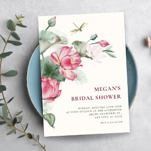 Convites Chá de noiva floral elegante florido