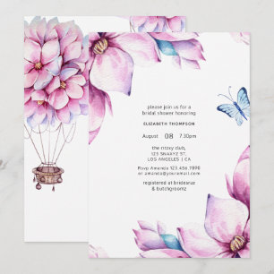 Convites Chá de Noiva Floral Magnólia