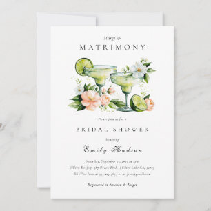 Convites Chá de Noiva Floral Margs & Matrimônio
