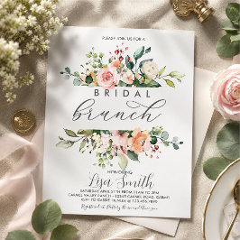 Convites Chá de Noiva Floral Rosa