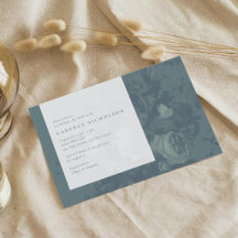 Chá de Noiva Floral Rústico Vintage em Azul Turque