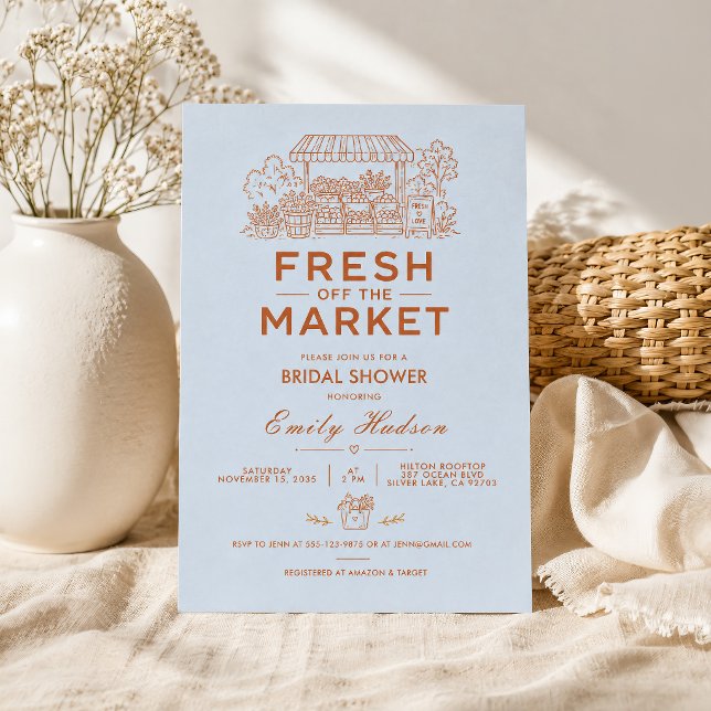 Convites Chá de Noiva Fresh Off The Market (Criador carregado)