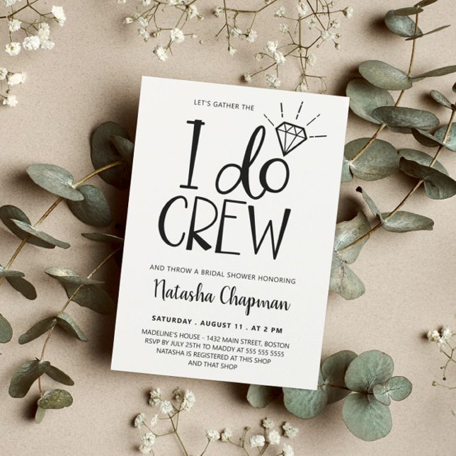 Convites Chá de Noiva I Do Crew (Criador carregado)