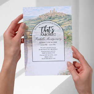 Convites Chá de Noiva Italiano da Toscana That’s Amore