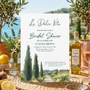 Convites Chá de Noiva La Dolce Vita Vista Italiana