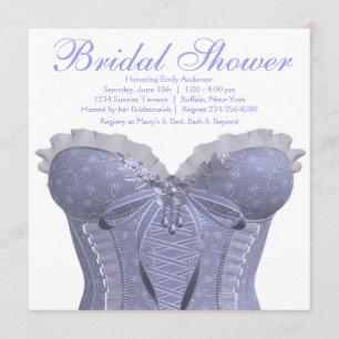 Convites Chá de Noiva Lavanda Corset Roxo