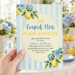 Convites Chá de Noiva Lemon Main Squeeze