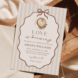 Convites Chá de Noiva Love is Brewing Bow Coffee
