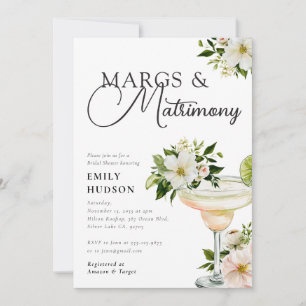 Convites Chá de Noiva Margs e Matrimônio Margarita