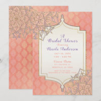 Chá de Noiva Marroquino Lavanda Coral Dourado