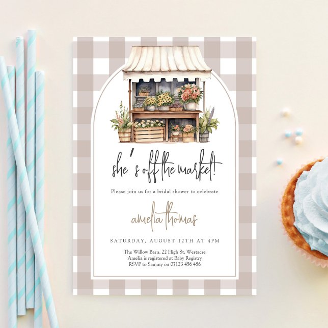 Convites Chá de Noiva Recém-saída do Mercado (Criador carregado)